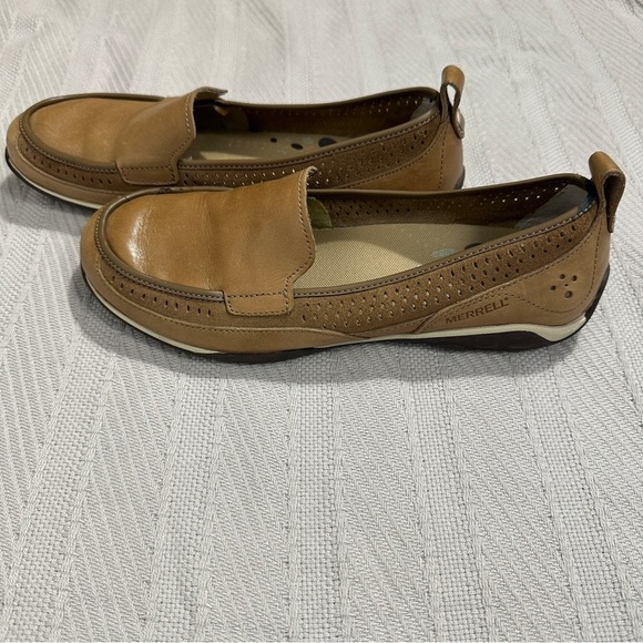 Merrell women's shoes, Sailix flat loafer, tan, size 9.5, comfy, casual, spring - Picture 6 of 9